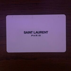 $300 Saint Laurent gift card